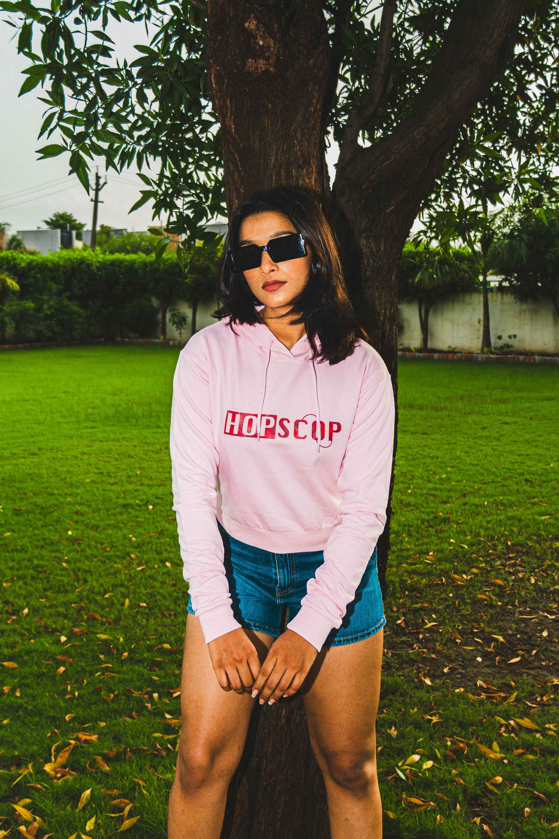 Blush Tulip Script Hoodie