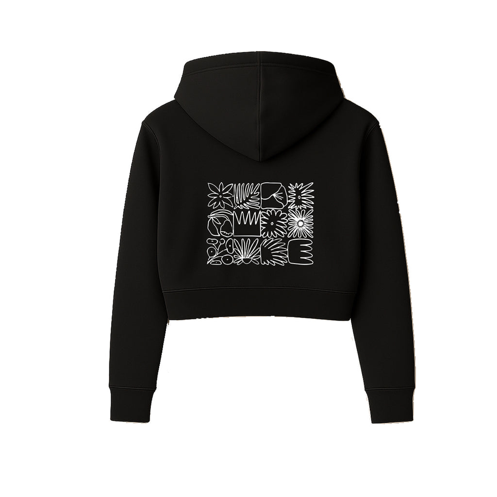 Strawberry Sketch Black Hoodie