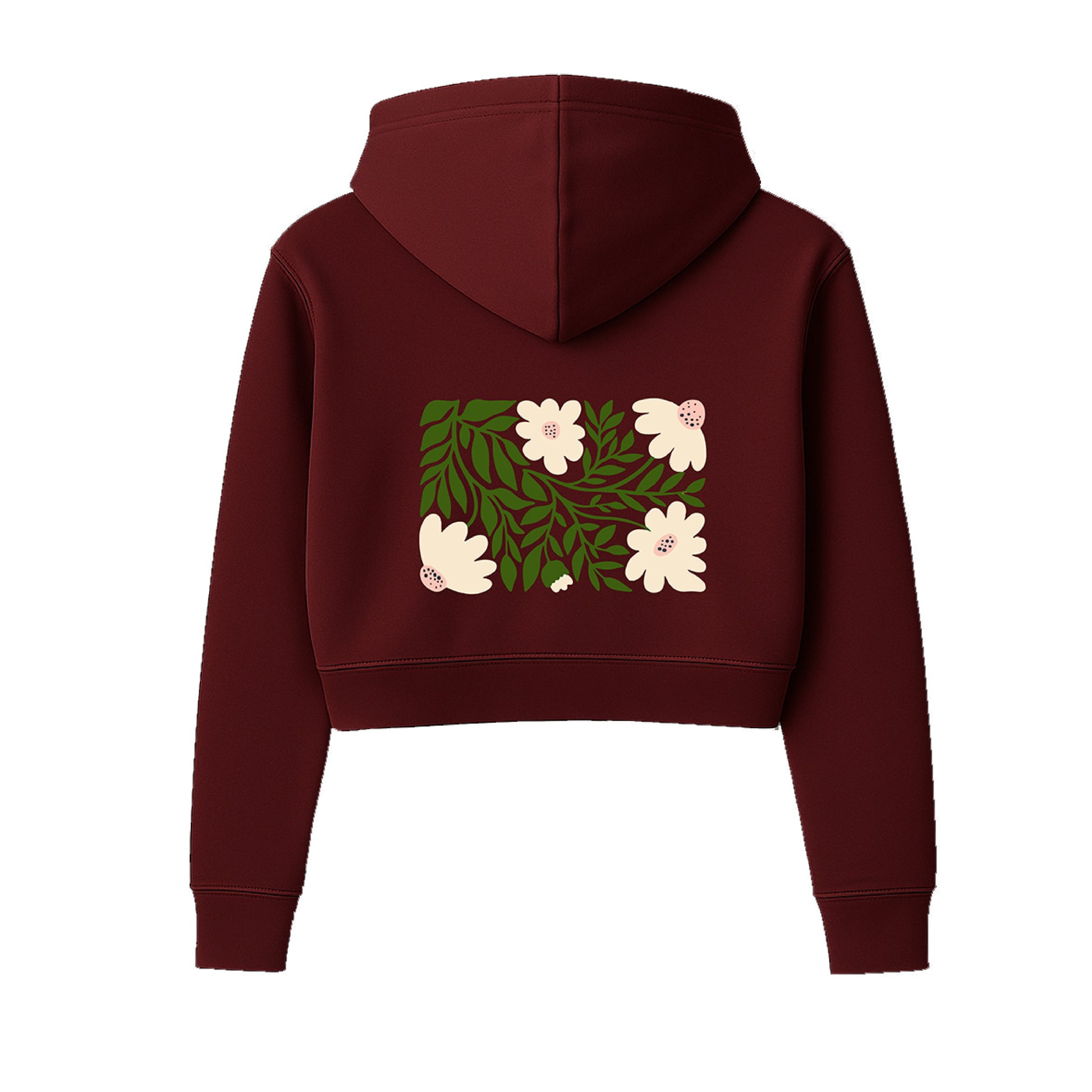 Vintage Daisy Crop Hoodie